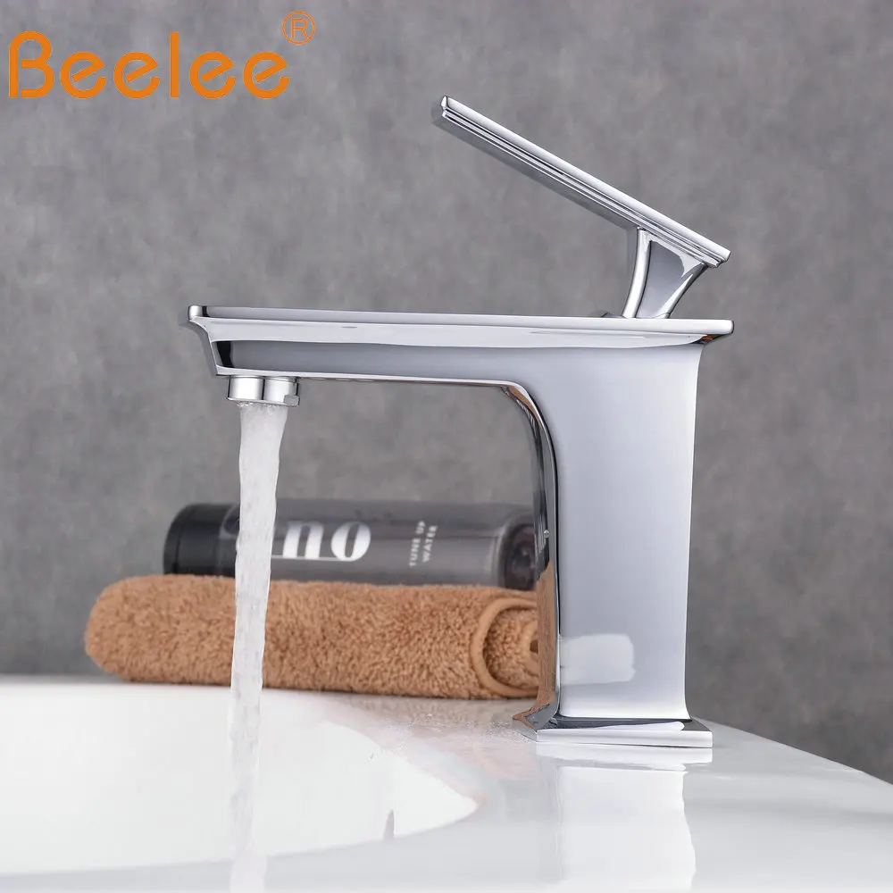 

Beelee Bathroom Sink Mixer Faucet Single Handle Single Hole Widespread Cold&H Basin Faucets BL6702