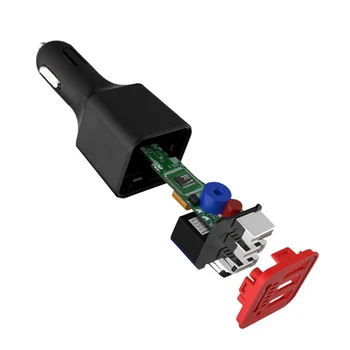 

Car Cigarette Lighter 1 For 3 3.1a Multi-Function Car Charger 3usb Negative Ion Air Purifier