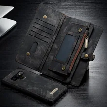 NOWAL чехол для телефона для samsung Galaxy Note 9 8 кожи на молнии многофункциональный бумажник чехол для samsung S7 край S8 S9 плюс Капа кошелек