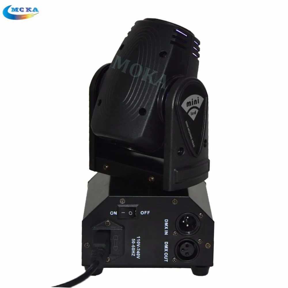 4 шт./лот LED Крытый dj свет светодиодный мини Moving Head 10 Вт головка перемещения луча лампы Новогодние украшения для дома, потолочные светильники