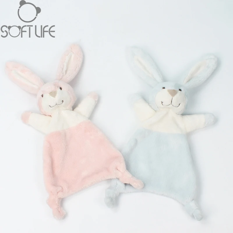 Baby Infant Cute Rabbit Plush Doll Toy Comfort Towel Soft Appease Doll Stuffed Animal Bunny Toy Playmate Calm Educational Dolls (19)