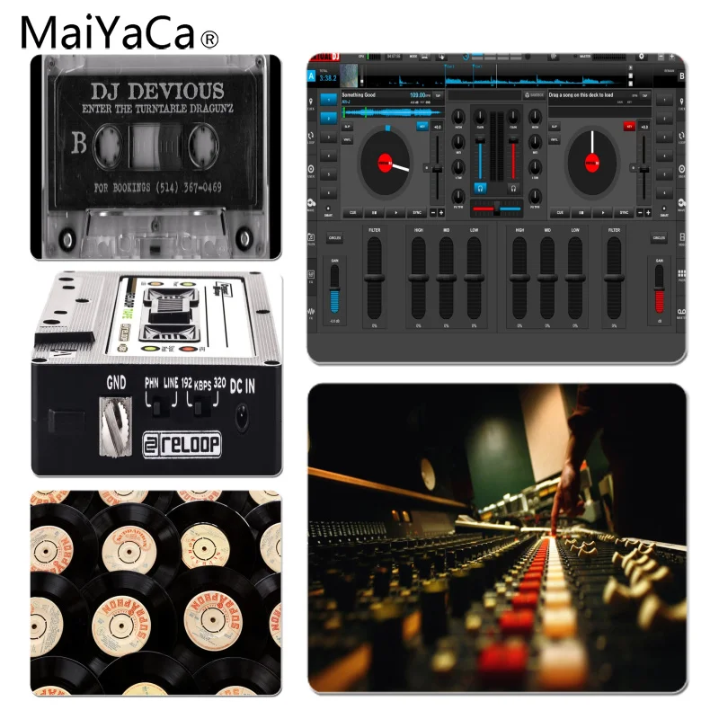 

MaiYaCa Vintage Cool Dj Turn Table mix-tape Large Mouse pad PC Computer mat Size for 18x22cm 25x29cm Rubber Mousemats