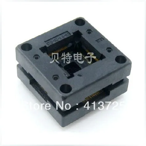 Imports of IC test seat OTQ-80-0.5-02 adapter block transfer QFP80 burn, ic burn lqfp80 seat adapter v850es kf1 80gc test