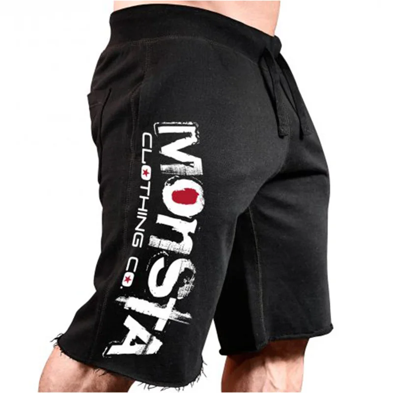 Men's Superb Rough Hem Cotton Shorts Black 2