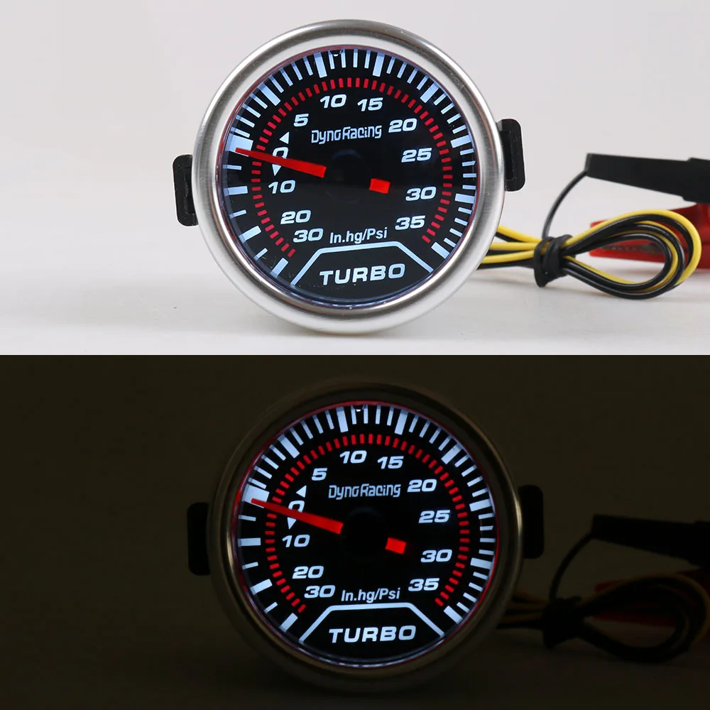 Dynoracing 2 дюйма 52 мм Автомобильный дымовой Объектив Turbo Boost Gauge Psi дисплей Turbo Boost метр автомобильный измеритель BX101226