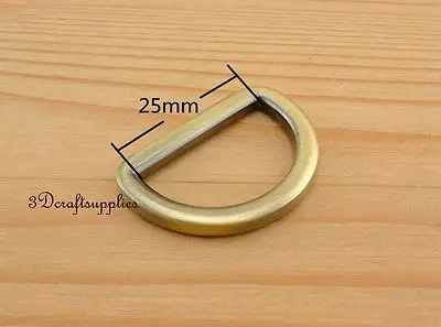 

d ring d-rings purse ring alloying anti brass 25mm 1 inch 10pcs U11