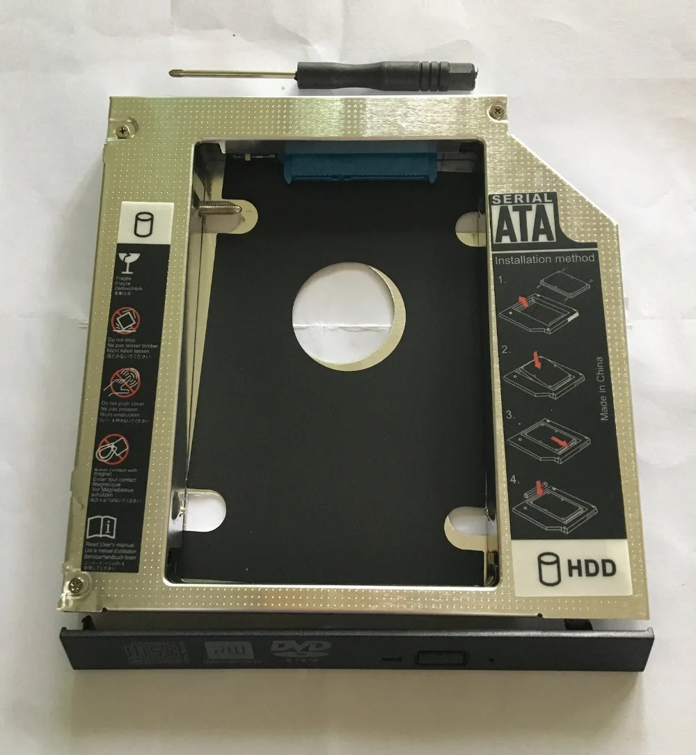 Корпус для жесткого диска WZSM 9 5 мм SATA 2nd HDD SSD HP EliteBook 2530P 2540p 2560p 2740p | Компьютеры и
