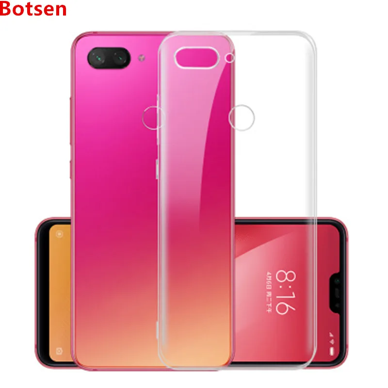 Прозрачный чехол для xiaomi mi8lite 8se 5S 5 sPIus Мягкий защитный силиконовый телефона