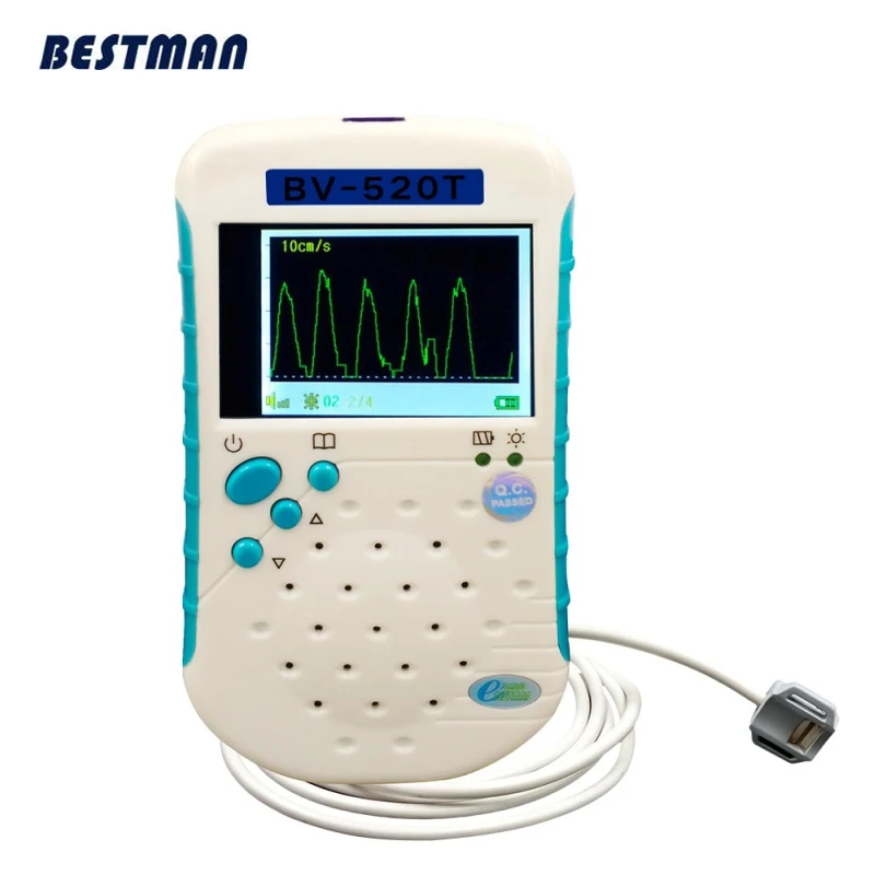 Sonda Piatta Veterinario Doppler Vascolare Medico Veterinario Rilevatore Di Doppler Vascolare Modalità Forma D'Onda Miele Pet Doppler Veterinario