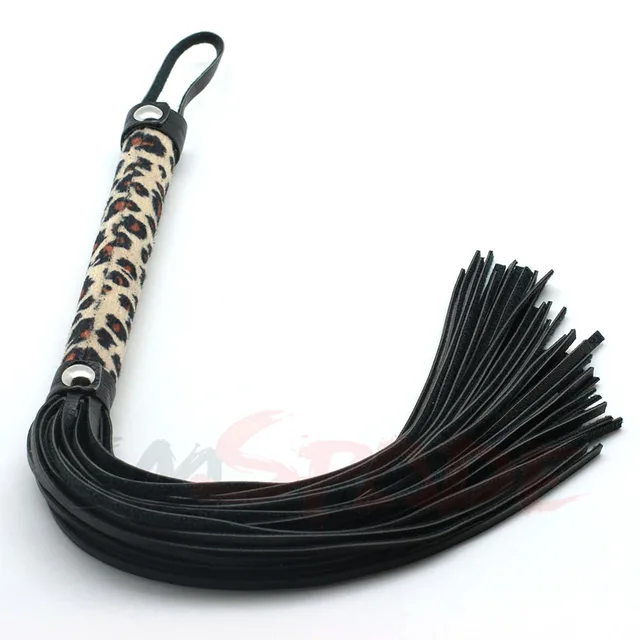 BDSM Bondage Restraints PU Leather Delicate Whips Fetish Horse Crop