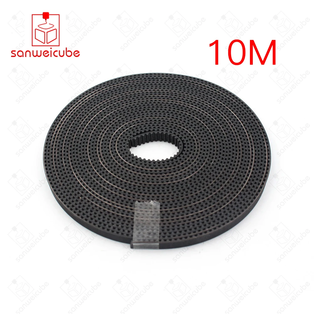 

10M/lot 3D printer accessories GT2 synchronous timing belt width 6mm 2GT-6mm for 3d printer RepRap Mendel 2GT belt pulley
