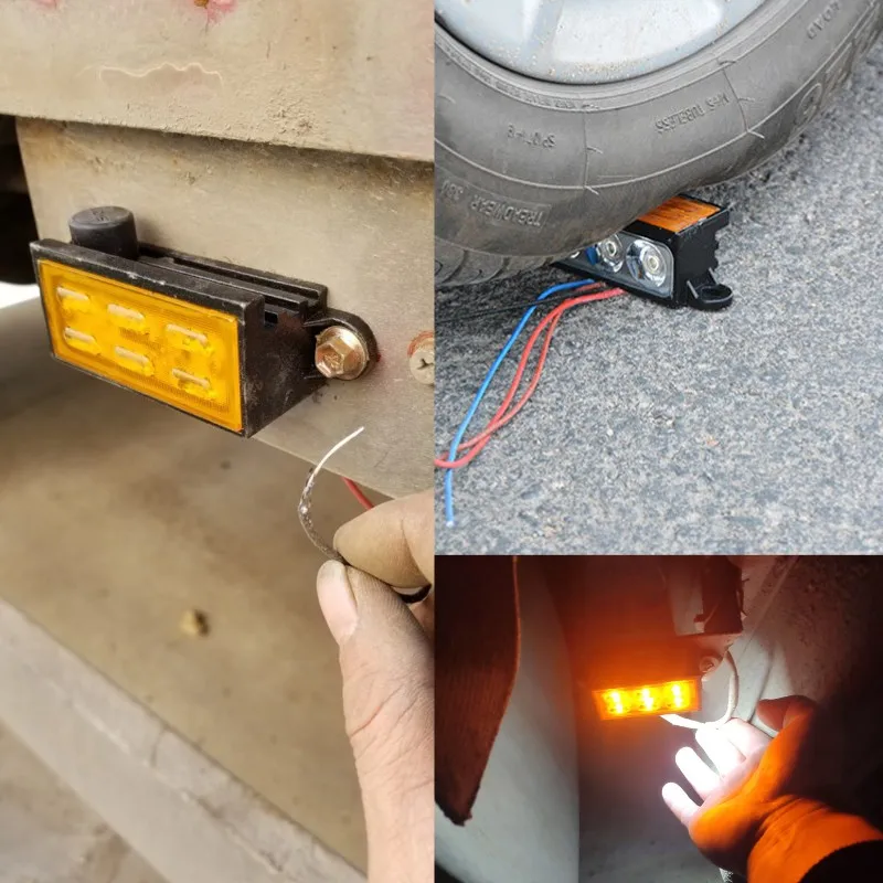 

Led Side Marker signal turn light Rear tail Clearance warning indicator down lamp IP68 Waterproof for Trailer RV Truck Bus Lorry