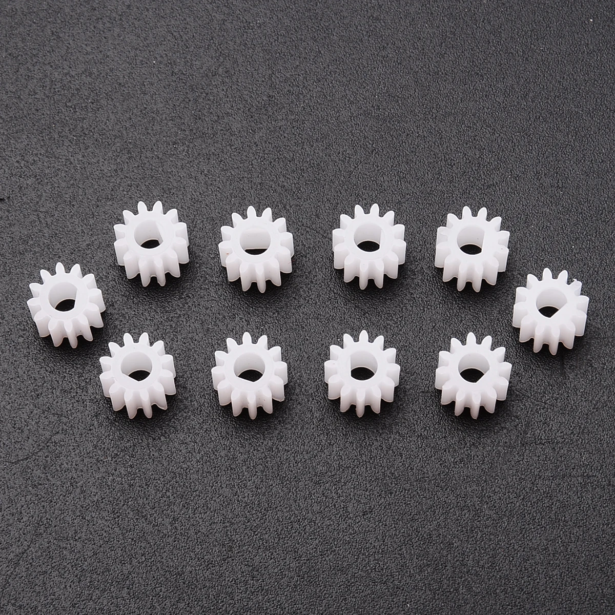 10pcs 1012DF 12 Teeth Plastic Gear D Shape Hole 3mm  Plastic Gear M0.5 Toy Gear For N20 D-Axis DIY Car Robot Motor