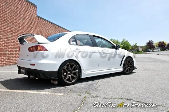 2008-2010 Mitsubishi Lancer EVO10 Rs Style Rear Bumper Caps CF (12)