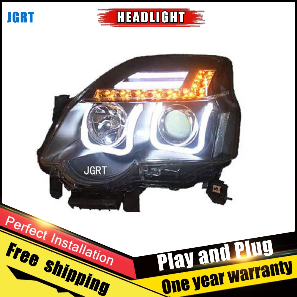 Автомобильный стиль светодиодный фары для Nissan X Trail 2012 2013 Головной фонарь DRL