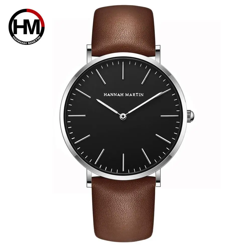 Relogio masculino Элитный бренд HANNAH Мартин кварцевые часы Reloj Mujer Для женщин часы Для Мужчин Корпус из розового золота унисекс Montre Femme - Цвет: 01