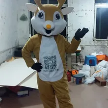 Плюшевый северный олень, Лось костюм талисмана Рождественский олень талисман пользовательские ростовой костюм мультяшный персонаж Карнавальный костюм для косплея