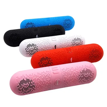 

Capsule pill shape Wireless Bluetooth Speaker Mini Portable Speaker Dual speakers support USB TF FM for Ipod Mp3 PC mobile phone