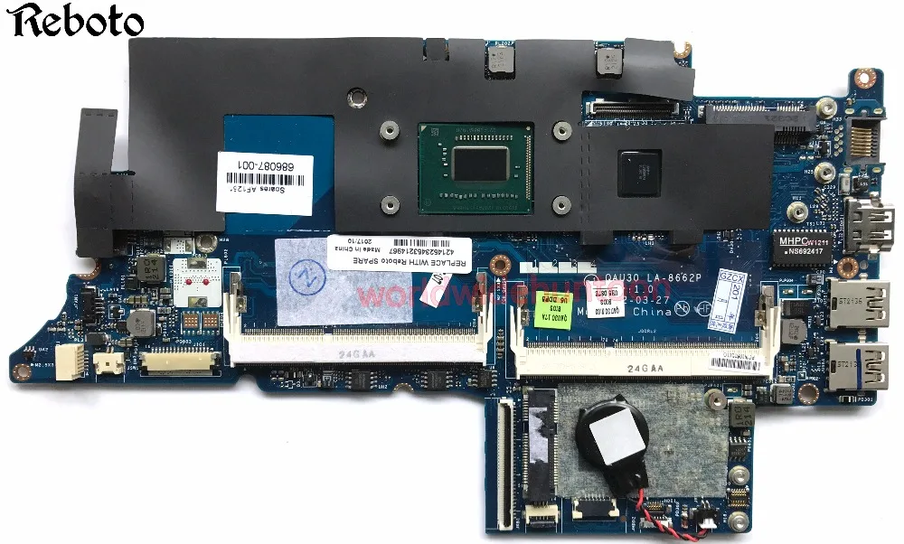 Стильная материнская плата для ноутбука HP Envy 4 с ЦП i5-3317U чипсетом HM77 PN 686087-001 QAUE30