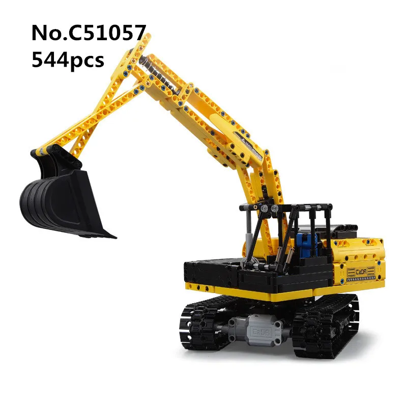

544pcs Remote Control Building Blocks Crawler Excavators Compatible with L Brand Technic Series Lithium Battery Toys For Gifts