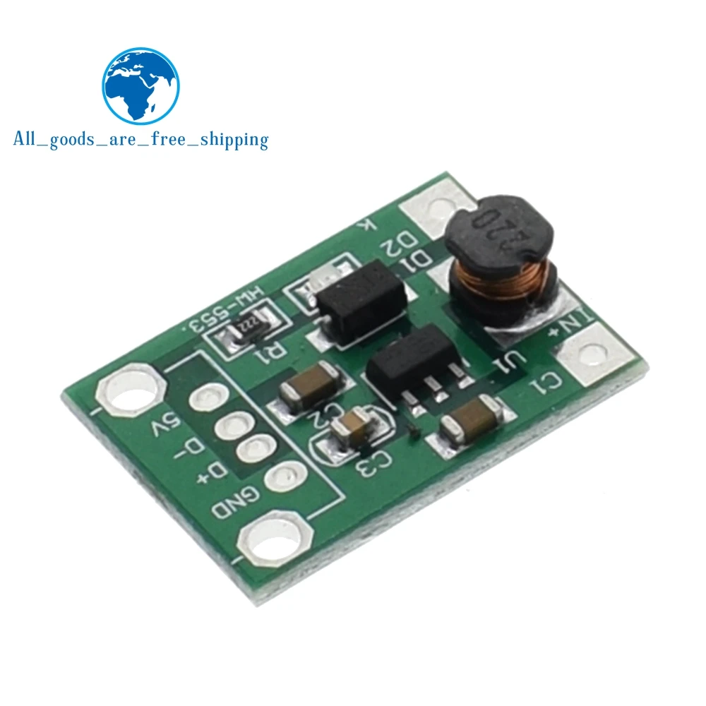 

TZT 1PCS 600mA DC-DC Mini Step Up Power Module 1-5V To 5V Step-up Boost Converter NEW