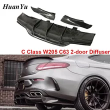 C63 2-Door Carbon Fiber Diffuser with Splitter for Mercedes-benz C Class W205 Rear C63 Coupe Sport Edition Rear Bumper Lips PSM цена C63 2-Door Carbon Fiber Diffuser with Splitter for Mercedes-benz C Class W205 Rear C63 Coupe Sport Edition Rear Bumper Lips PSM цены онлайн