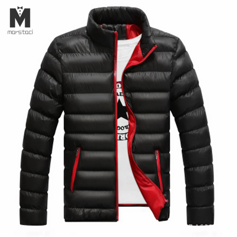 

Winter Jacket Men 2019 Fashion Stand Collar Male Parka Jacket Mens Solid Thick Jackets and Coats Man Winter Parkas