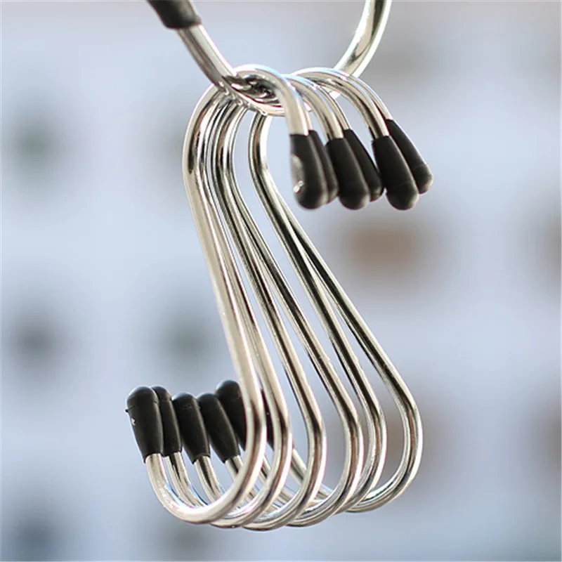 

Stianless Steel S Hooks Fashion Hanger for Shoes Clothing 4pcs/Set