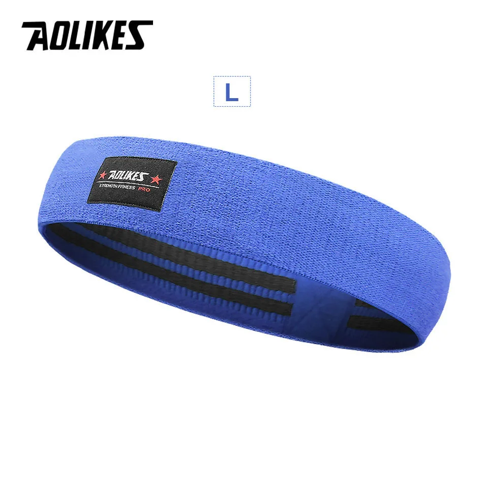 AOLIKES мужские и wo мужские Эспандеры для хип-хопа, эластичные резинки для упражнений на ноги для спортзала, йоги, растяжки, тренировки, фитнеса - Цвет: Blue L