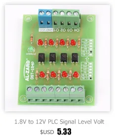 24 В до 5 В 4 канальная оптопара изоляционная доска изолированный модуль PLC уровень сигнала преобразователь напряжения доска 4 Бит