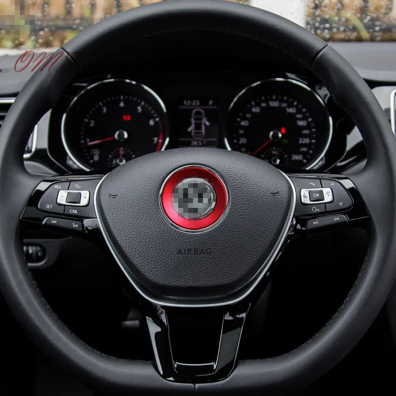 

Car decoration Steering Wheel Emblems Sticker Ring Decoration For VW Volkswagen JETTA MK6 GOLF 6 7 mk7 Golf car styling