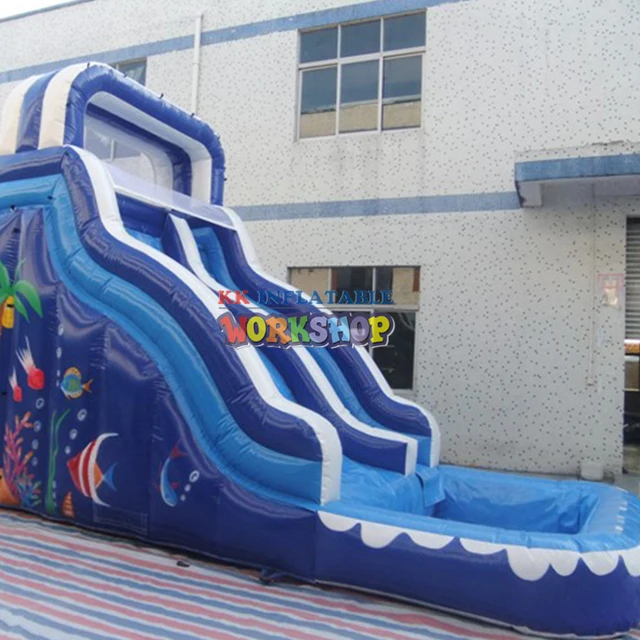 Chinese factory inflatable water slide, inflatable water park 2