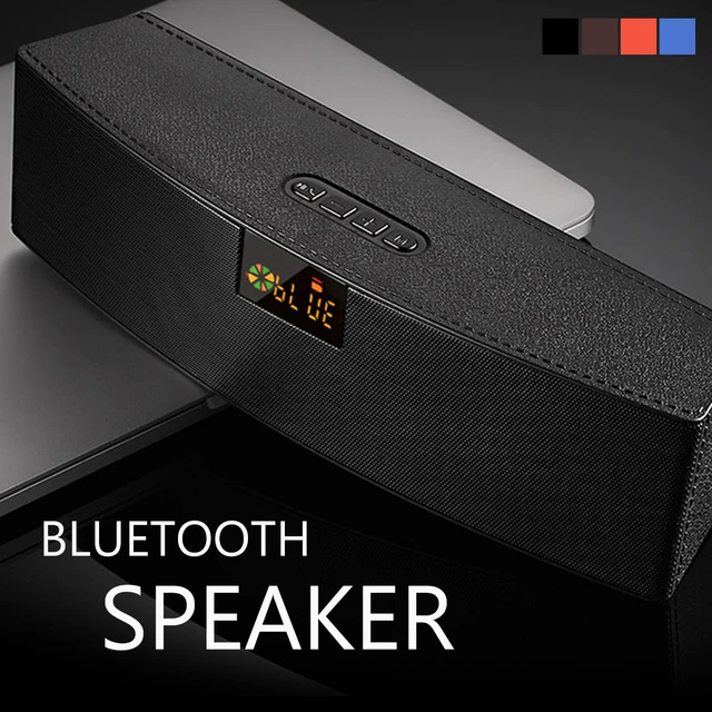 Wireless Bluetooth Speaker Portable Speaker Home Desktop Soundbar Stereo Outdoor Subwoofer Music Player LED USB TF AUX FM HiFi