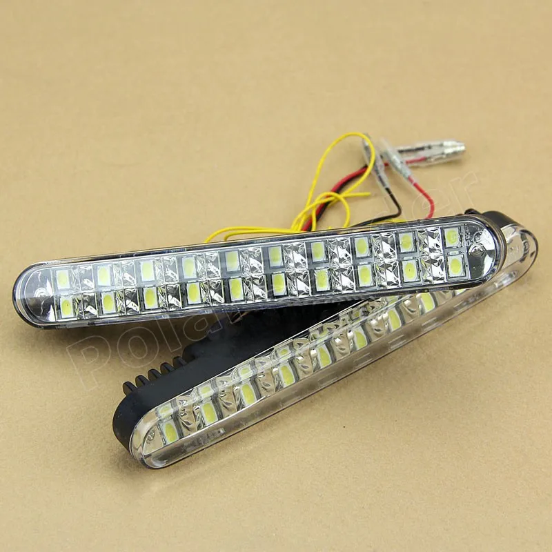1 пара Автомобильные фары супер белый 30LED дневные ходовые огни DRL лампы поворотные