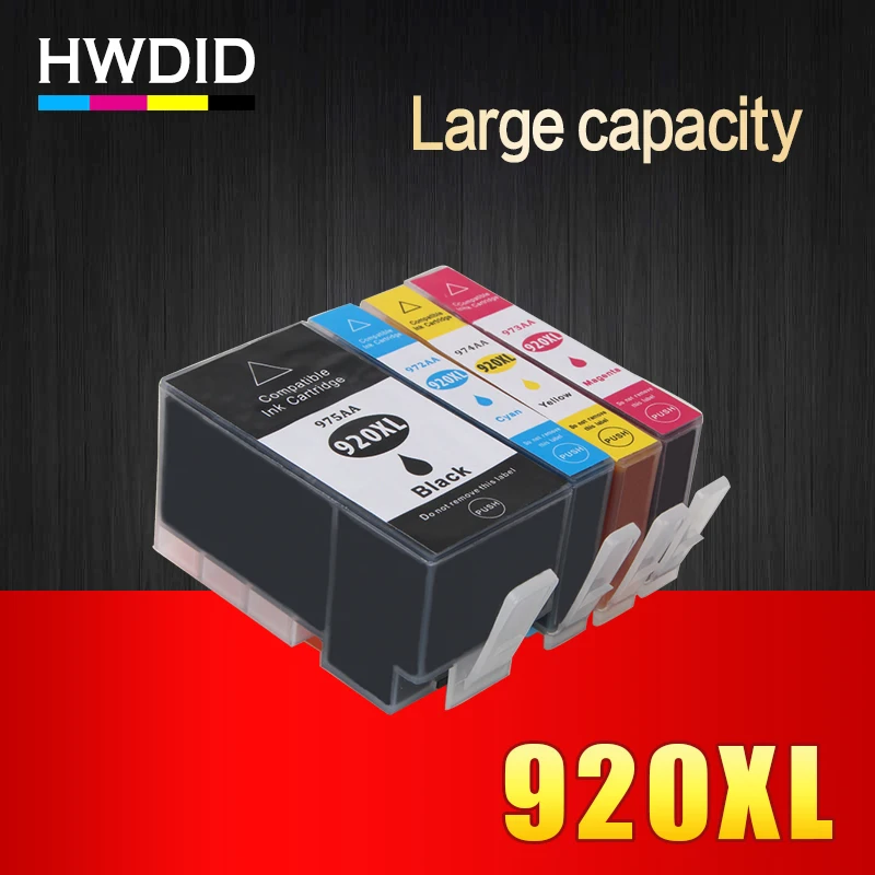4PK Full ink cartridge For hp 920 XL compatible for HP Officejet 6000