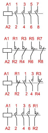 Auxiliar de partida KOHTAKTOP CT1-25 16A 25A 20A Американская классификация проводов 2р 2NO 4P 4NO CT1-63 32A 40A 63A 230v 50or60HZ Din rail AC контактор для дома