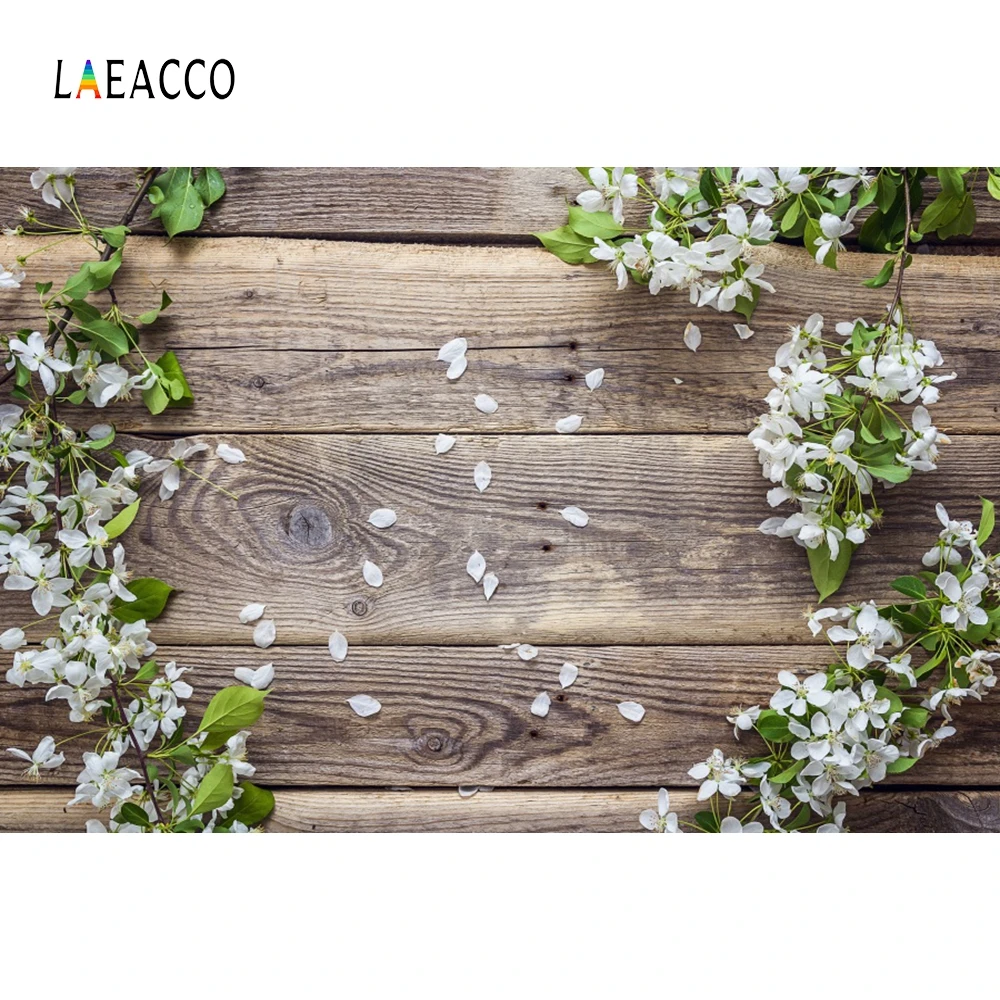 Laeacco Blossom Flower Petal деревянный фон для фотосъемки Виниловый фон для детской фотосъемки с украшением в виде куклы