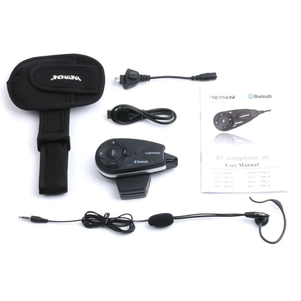 Гарнитура Referee Intercom V5C гарнитура полная дуплексная Беспроводная связь Bluetooth для