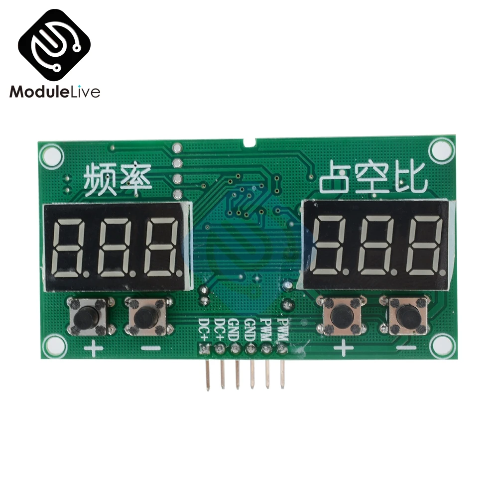 

TM1637 PWM Pulse 0-99% Frequency Square Wave Signal Generator Duty Cycle Module Board DC 3.3V 20V PWM Drive Driver Transistor