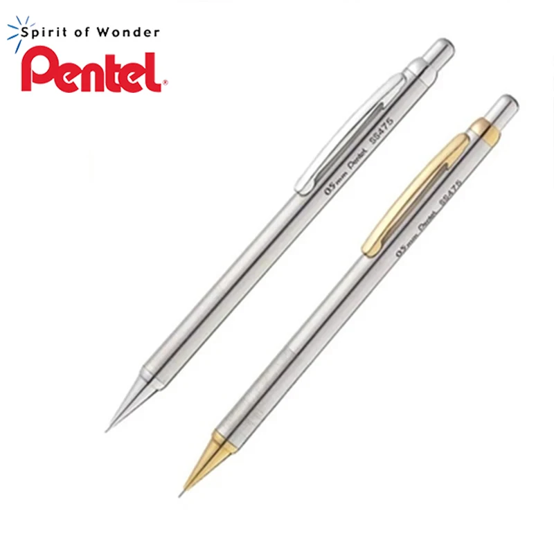 Pentel SS475 stainless steel Mechanical pencil Metal rod pencil 0.5MM