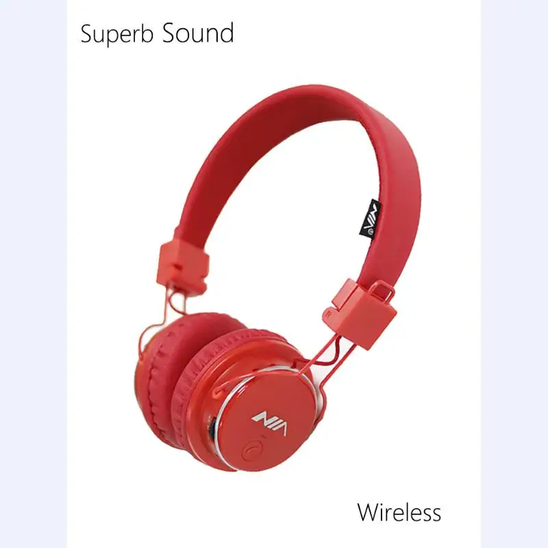 

Wireless Bluetooth Headphone Original Foldable Stereo Headsets with Mic Sport Earphone Support TF Card FM Radio NIA Q8