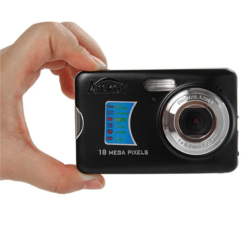 CDFE цифровая камера Профессиональная камера 8mp 2,7 дюймов алюминий+ пластиковая стойка Многоязычная Мини Портативная HD камера