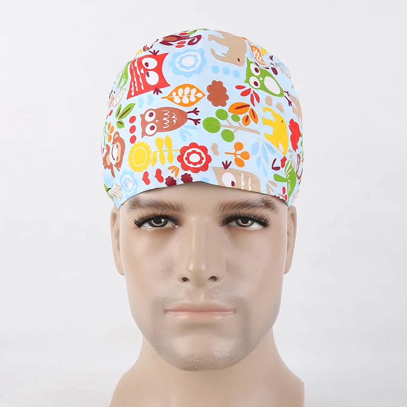 2017 Lab Coat Hospital Surgical Cap Medical Caps Scrub for Men Doctors