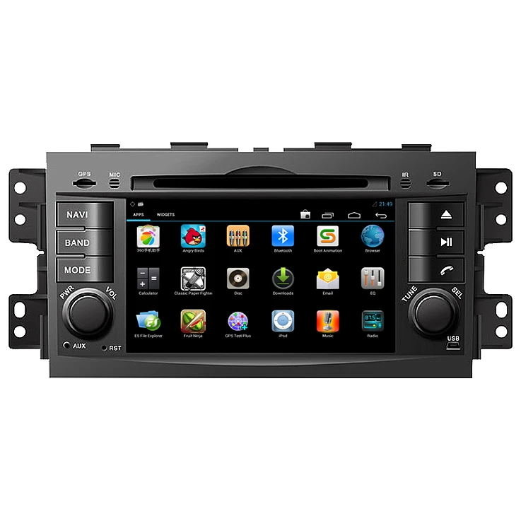 Sale Android 6.0 Quad Core 1024*600 Car DVD GPS for Kia Mohave Borrego 2 din car Radio Stereo Navigation  Head Unit Bluetooth Wifi 3G 1