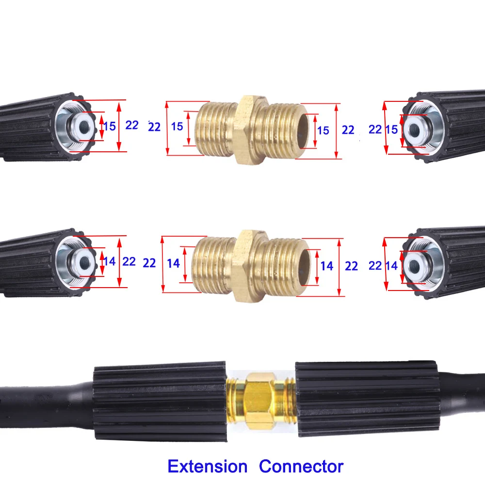 5 м 7 м 10 м M22-14/15 анти-крик с мойкой под давлением сменный шланг латунная резьба подходит для K2~ K7 Удлинительный шланг для чистки автомобиля