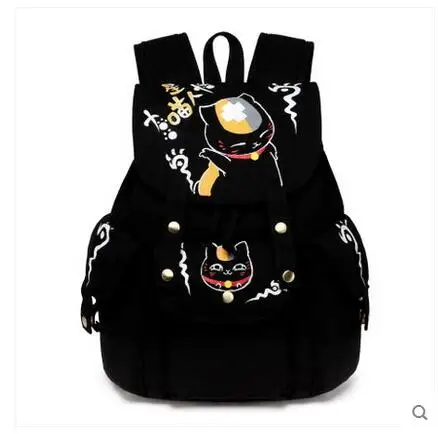 

2017 summer new canvas shoulder bag Korean version of the campus backpack men and women backpack