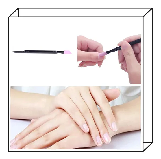 Hot 2pcs Nail File Set Scrub Cuticle Remover Pen Quartz Stone Polish Pusher Trimmer Tool For Nails Art Manicure Tool Kit