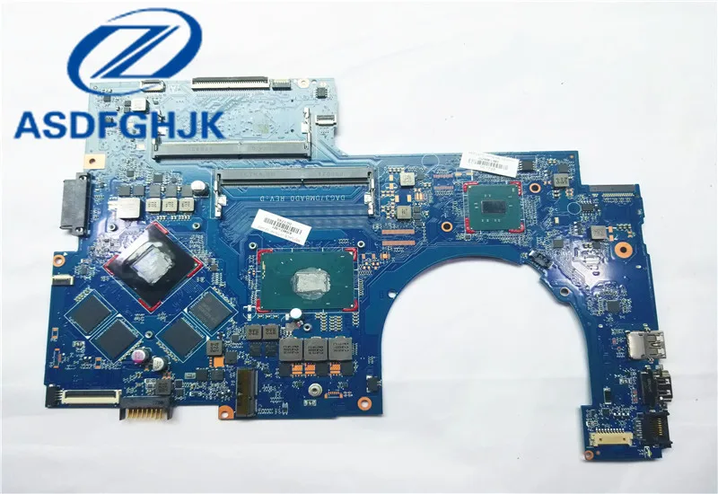 

laptop motherboard DAG37DMBAD0 G37D for HP for PAVILION 17-AB 17-W series motherboard 915467-601 with 1050 4GB SR32Q i7-7700HQ