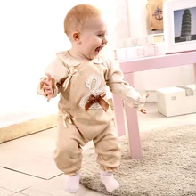 0 12 Month lace Baby Boy Girl Clothes Natural Colored Organic Cotton Brand Baby Clothes Pajama