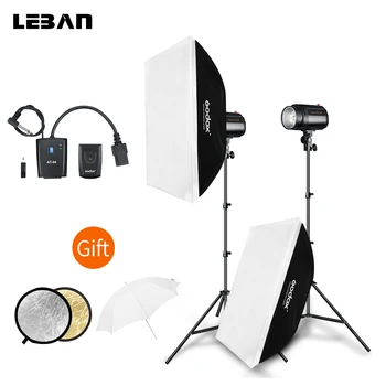 

Godox 400Ws Professional Strobe Studio Flash Light Kit 2x 200Ws Photography Light + Light Stand + Softbox + Triggers + Gift